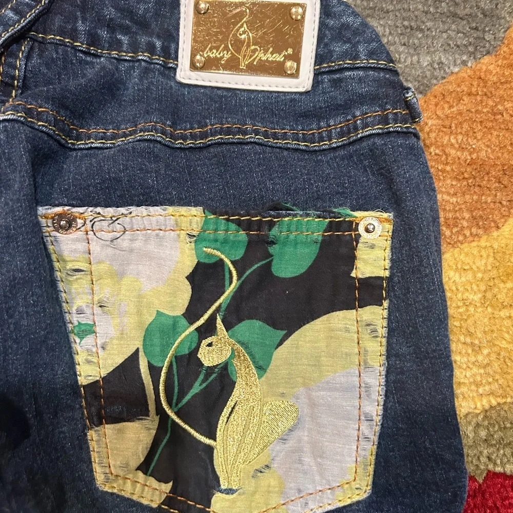 Baby Phat Vintage Retro Y2K Early 2000’s Lace Up Capri Jeans Junior’s Size 1